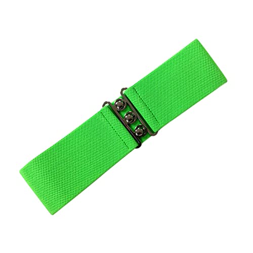 Banned Retro Vintage Elastischer Weiter Gurt - Neongrün (M) von Banned