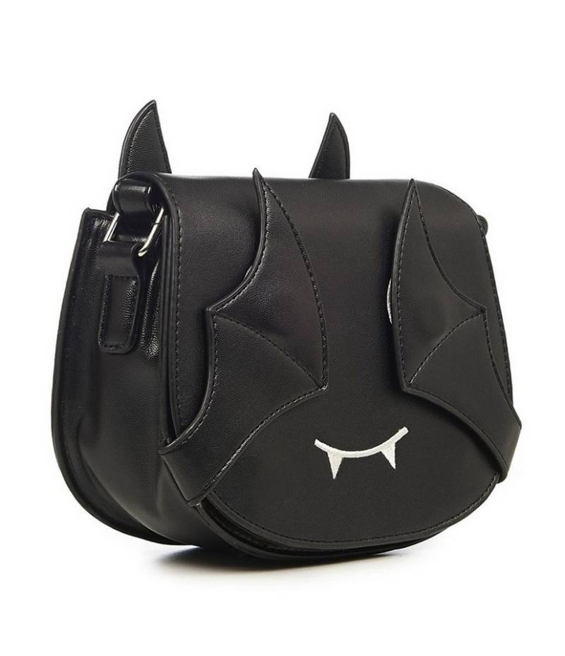 Banned Schultertasche Release The Bats, Fledermaus Handtasche von Banned