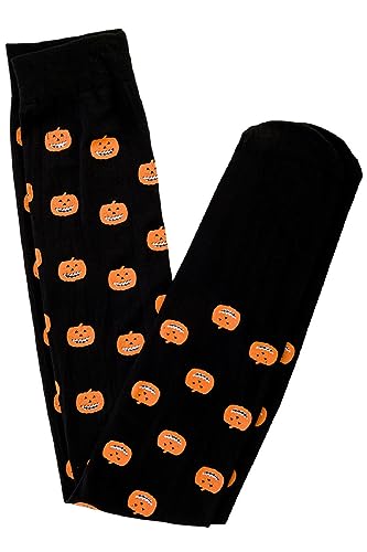 Banned Socken Kürbis Spice Overknee Gestrickt Gotisch Halloween von Banned