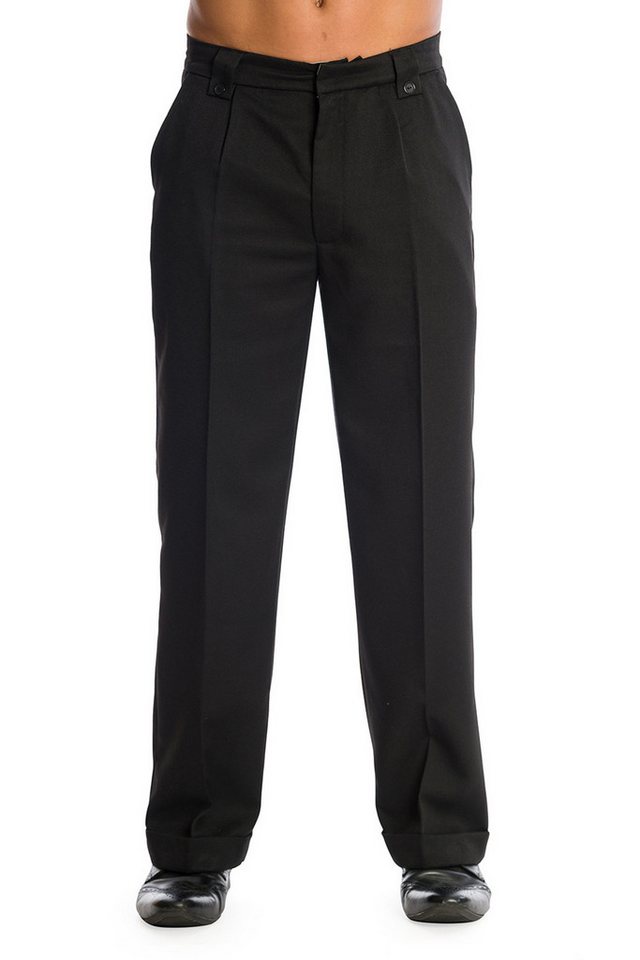 Banned Stoffhose Get In Line Schwarz Vintage Retro Rockabilly Spitzbundhose von Banned