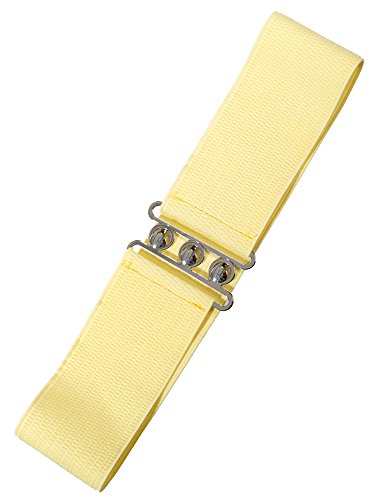 Banned Stretchgürtel VINTAGE STRETCH BELT 026 (Small, pale yellow) von Banned