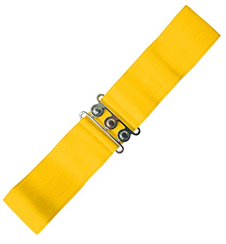 Banned Stretchgürtel VINTAGE STRETCH BELT 026 Gelb M von Banned
