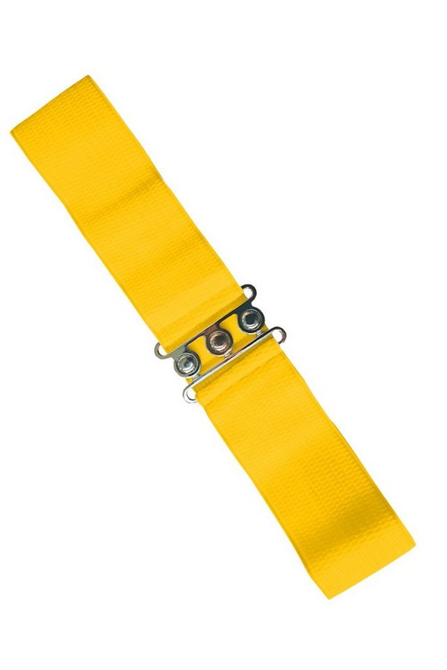 Banned Taillengürtel Sophia Gelb Vintage Retro Stretchgürtel von Banned