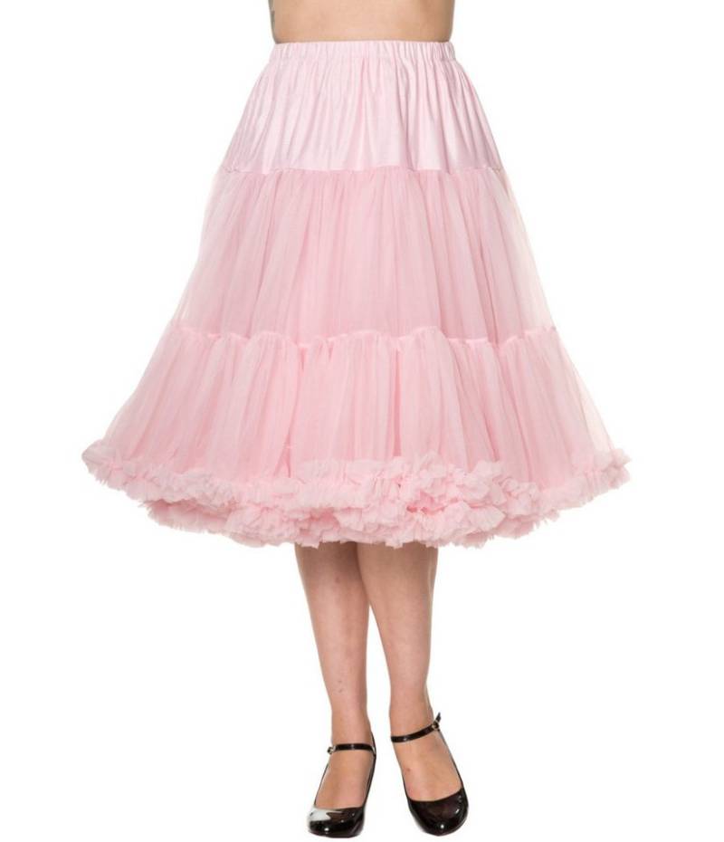 Banned Unterrock Lifeforms Rosa Light Pink Rockabilly Swing Unterrock von Banned
