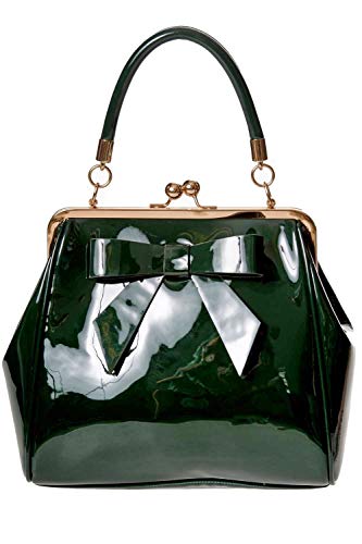 Dancing Days American Vintage Rockabilly Retro 50er Jahre Top Griff Tasche Handtasche, Grün (Grün), Einheitsgröße von Banned