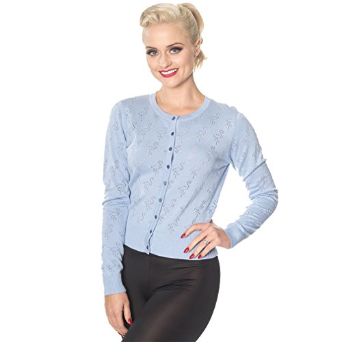 Dancing Days Cardigan - Flamingo Punch Hellblau L Dancing Days Cardigan - Flamingo Punch Hellblau L von Banned