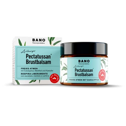 BANO Pectatussan Brustbalsam 50g | für Kinder ab 3 Jahren | frei von Mineralöl, Parabenen, Farb- und Konservierungsmitteln | 100% natürliche Inhaltsstoffe von Bano