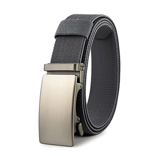 Bantopgong Elastischer Sportgürtel aus Metall mit automatischer Schnalle aus Nylon für Herren, militärischer taktischer Gürtel, 115 - 150cm, 150cm von Bantopgong