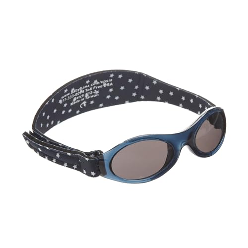 BANZ Classic Baby Sonnenbrille für Kleinkinder Mädchen und Jungen 0 bis 2 Jahren - 100% UV-Schutz UV400 - Navy Star von BANZ
