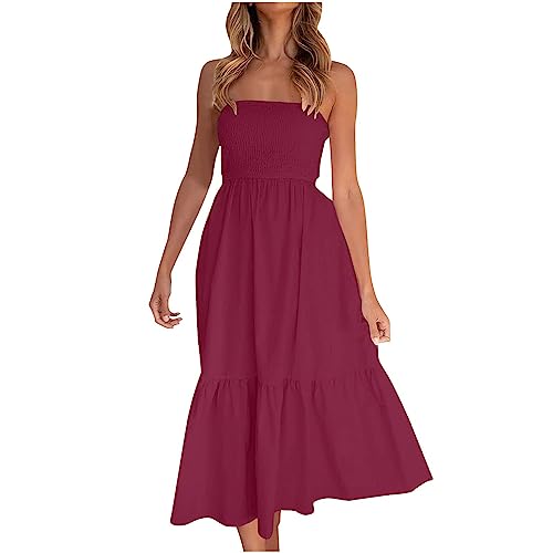 Baodan Kleid Damen Sommer Langes Sommerkleid Damen Sommerkleid GroßE GrößEn Damen Damen Sommerkleid Sommerkleid Damen Lang Damen Kleid Sexy Sommerkleid Damen Festlich Elegantes Sommerkleid Damen von Baodan