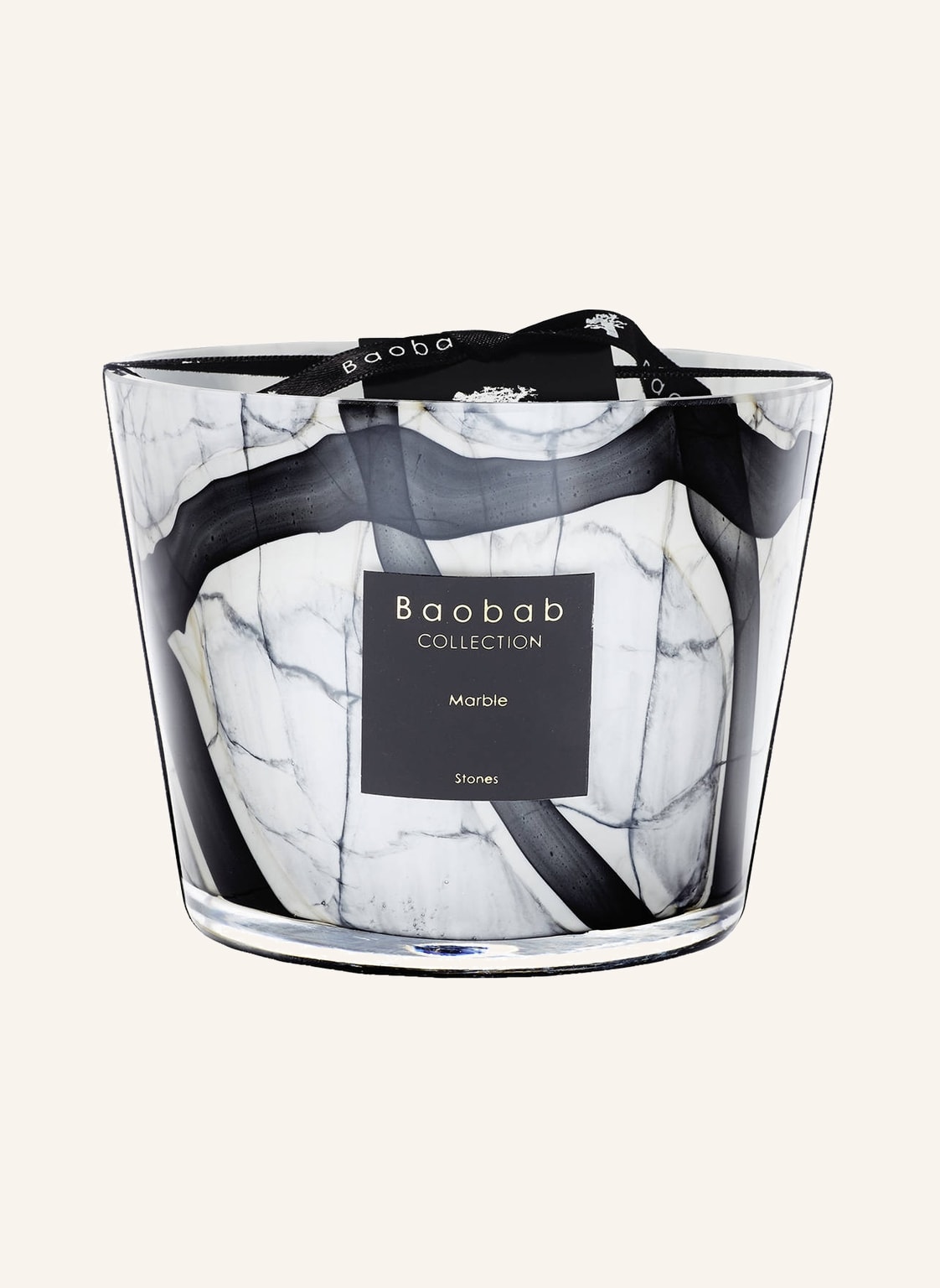 Baobab Collection Duftkerze Stones Marble schwarz von Baobab COLLECTION