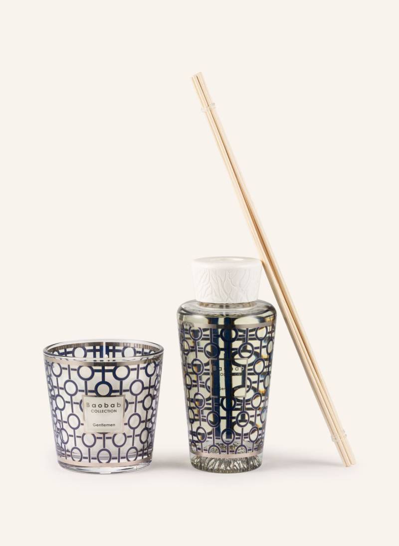 Baobab Collection Set Gentlemen: Duftkerze Und Raumduft blau von Baobab COLLECTION