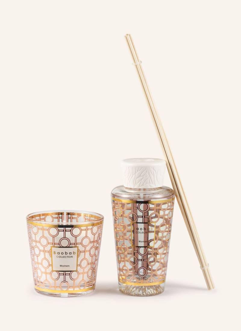 Baobab Collection Set Women: Duftkerze Und Raumduft rosa von Baobab COLLECTION