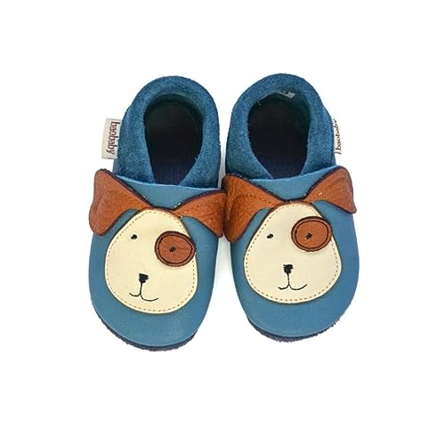 Baobaby Buddy Soft Sole Baby Shoes - Baby Boy Shoes - Baby Girl Shoes - IVN Certified Natural Leather Newborn Pre-Walkers Toddler Shoes for Walking, Crawling - Non-Slip Soles Barefoot Slippers - L von Baobaby