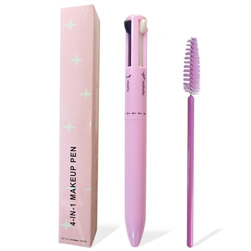 4 in 1 Make -up -Stift Multi -funktionaler Eyeliner, Lippensteine, Brauenbleistift ＆ Highlighter Make -up Stift langlebiger Make -up -Bleistift auf dem GO -Make -up -Stift, Eyeliner, 4 in 1 Make -u von Baobiutin