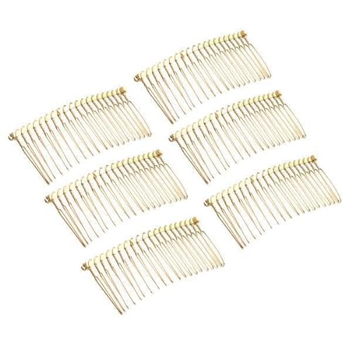 Baoblaze 5x 6 Stücke 20 Zähne Haakamm Haarschmuck Haarclip Einsteckkamm Haar Kämme Haarspange für Damen von Baoblaze