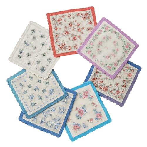 Baoblaze 7x Baumwolle Taschentuch Verschiedene Farbe Hanky Set Premium Kopftuch für Kinder Erwachsene von Baoblaze