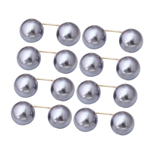 Baoblaze 8Pcs Künstliche Brosche Pins Anti Exposition Dekoration für Mädchen Kleid Mantel, Grau von Baoblaze