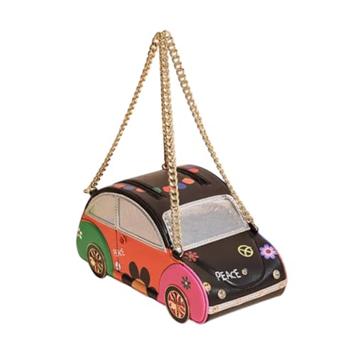 Baoblaze Autostation Geldbeutel für Frauen tragbare Geschenke Handtasche für abendstraßen Urlaub, Schwarzes Auto von Baoblaze