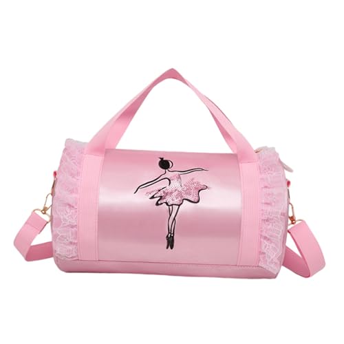 Baoblaze Ballett-/Tanztasche für Kinder, süße Sporttasche, Reisetasche, tragbare Ballerina-Reisetasche, Turnhalle-Reisetasche für Sport, Latein-Tanz, B1 von Baoblaze