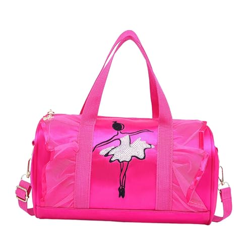 Baoblaze Ballett-/Tanztasche für Kinder, süße Sporttasche, Reisetasche, tragbare Ballerina-Reisetasche, Turnhalle-Reisetasche für Sport, Latein-Tanz, D von Baoblaze