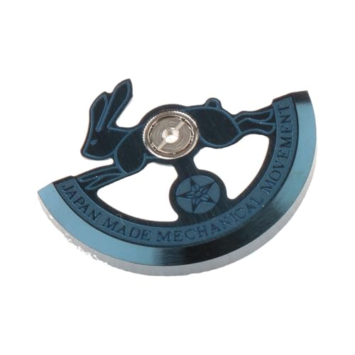 Baoblaze Bunny Uhrwerk Rotor Automatik Uhr Rotor Herren Damen Zubehör Metall Leicht Teile Reparatur für 6R35 7S26 7S36, Blau von Baoblaze