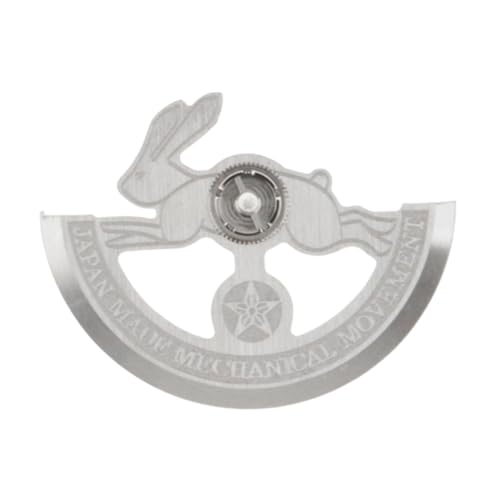 Baoblaze Bunny Uhrwerk Rotor Ersatz Tragbare Männer Frauen Metall Robustes Zubehör Automatische Uhr Rotor Reparatur Teile für 6R35, Silber von Baoblaze