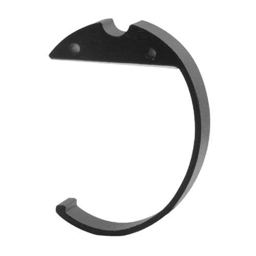 Baoblaze C -geformte Schreibtischbaushalter unter dem Schreibtisch Rucksack Haken Einfache Baugruppe Hochstärke für Büros, Desktop Organizer Aluminium, Schwarz von Baoblaze