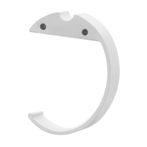 Baoblaze C -geformte Schreibtischbaushalter unter dem Schreibtisch Rucksack Haken Einfache Baugruppe Hochstärke für Büros, Desktop Organizer Aluminium, Weiß von Baoblaze