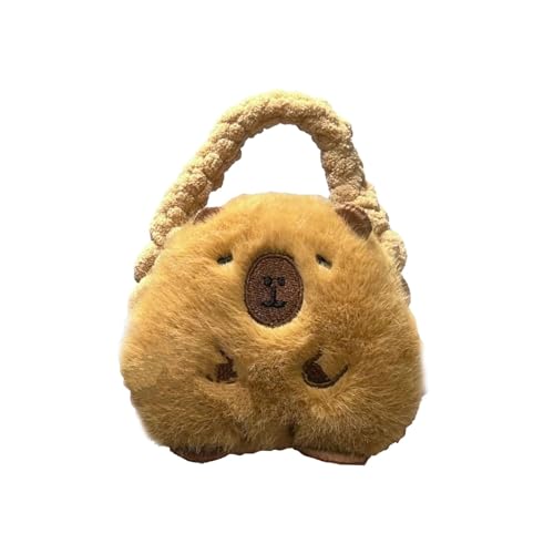 Baoblaze Capybara-Plüsch-Schlüsselanhänger-Anhänger für Frauen, lustiges Geschenk für Capybara-Liebhaber, niedliche Kleingeldtasche, neuartige Ohrhörer-Etui, von Baoblaze