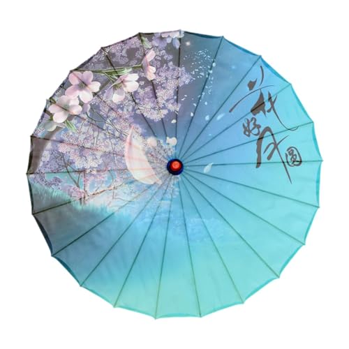 Baoblaze Chinesischer Regenschirm aus geöltem Papier, regenfest, für klassischen Tanz, für Kinder, Cosplay, Style A von Baoblaze