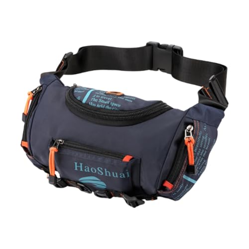 Baoblaze Crossbody Hüfttasche Geldbörse Herren Damen Reise Hüfttasche für Reisen Wandern Angeln, Dunkelblau von Baoblaze