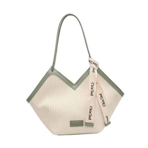 Baoblaze Damen-Tragetasche aus, Schultertasche, geräumiger Innenraum, elegant, Handtasche mit Tragegriff Oben, Einkaufstasche für Verabredungen, GrÜn von Baoblaze