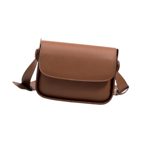 Baoblaze Damen Umhängetasche PU Trendy Unterarmtasche für Geburtstagsgeschenk Urlaub Strandausflüge, Braun von Baoblaze