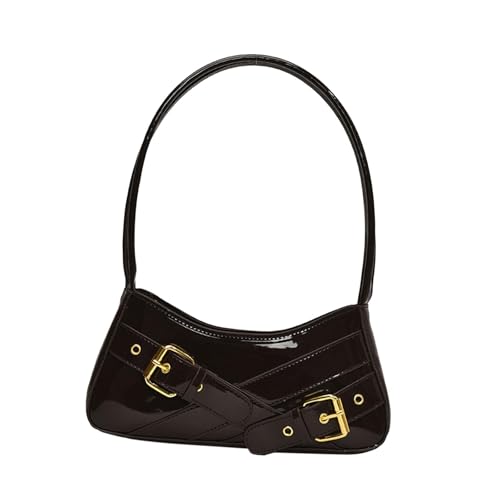 Baoblaze Frauen Umhängetasche Kausale PU Geldbeutel Zum Dating Pendelpendelkopie, Kaffee von Baoblaze