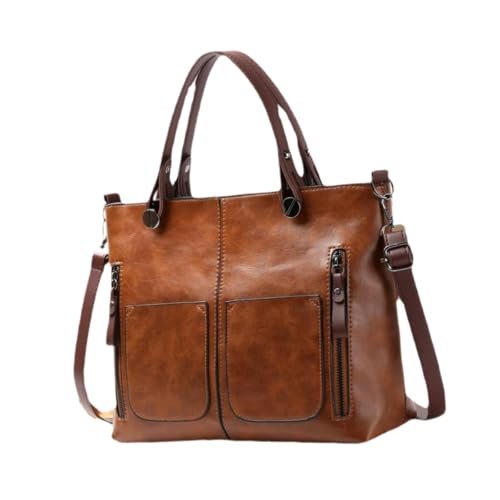 Baoblaze Frauen Umhängetasche Sommer Umhängetasche Weibliche Handtasche für Geburtstag Frühling Reisen, Braun von Baoblaze