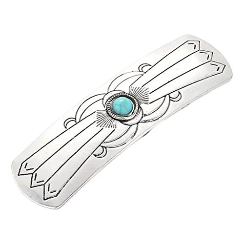 Baoblaze Haarspange Mode Stirnband Verschluss Antik Haarspange für Damen Mädchen Haarschmuck, Silber von Baoblaze