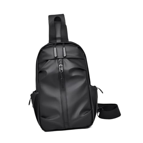 Baoblaze Herren-Brusttasche, modische Umhängetasche zum Einkaufen, Radfahren, Camping, Outdoor-Sport, Schwarz von Baoblaze