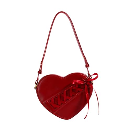 Baoblaze Herzform Satchel Leichte stilvolle Umhängetasche für Geburtstagsdating im Freien von Baoblaze