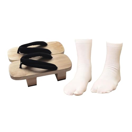 Baoblaze Japanische Holzclogs, traditionelle japanische Schuhe für den täglichen Gebrauch, Reisen, Zuhause, Sommer, Strand von Baoblaze