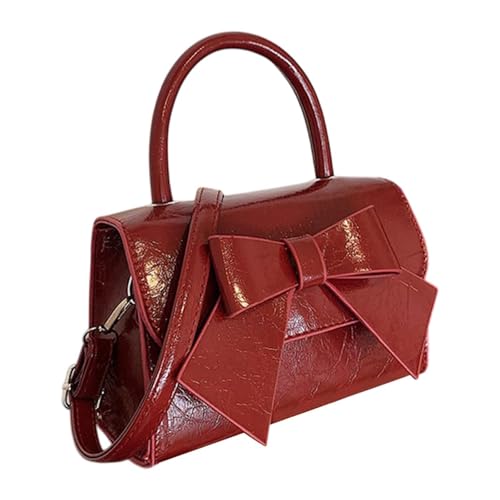 Baoblaze Kleine Umhängetasche Frauenmut für Urlaubsfeier zum Einkaufen im Freien im Freien, Rot von Baoblaze