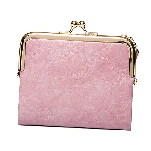 Baoblaze Kreditkarten-Geldbörse, Clutch-Geldbörse, tragbare Schlüsselanhänger-Geldbörse, leichtes, modisches PU-, lässiger Mini-Kurz-Geldbeutel mit, ROSA von Baoblaze