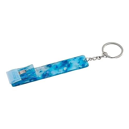 Baoblaze Kreditkartenabzieher, niedlicher Acryl-Debit-/Bankkartengreifer für Lange Nägel, Geldautomaten-Schlüsselanhänger-Kartenclips für Lange Nägel, Blau von Baoblaze