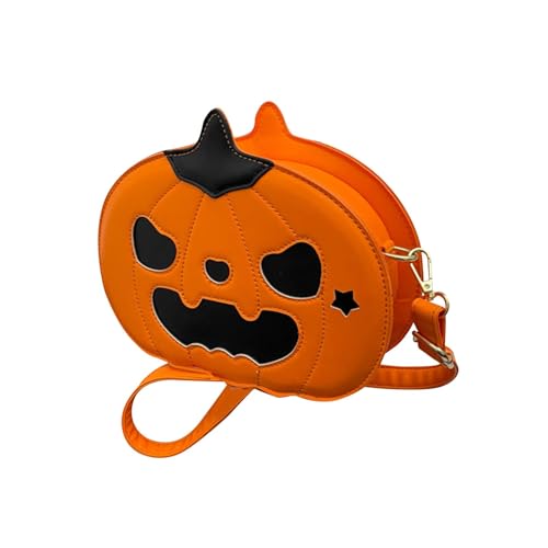 Baoblaze Kürbis-Umhängetasche, Trendige, modische Damen-Umhängetasche für den Weg zur Arbeit im Frühling, Oranges Liebesherz von Baoblaze