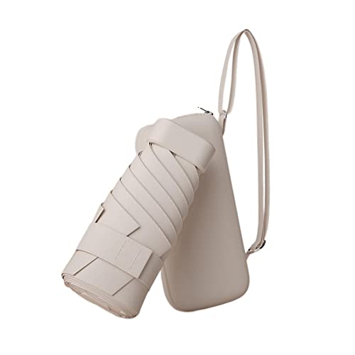 Baoblaze Mini-Regenschirm für Geldbörse, Reiseschirm, Sonnenschutz, robuster Taschenschirm, Faltbarer Regenschirm, Regenschirme für Wanderungen, Strandausflüge, Beige von Baoblaze