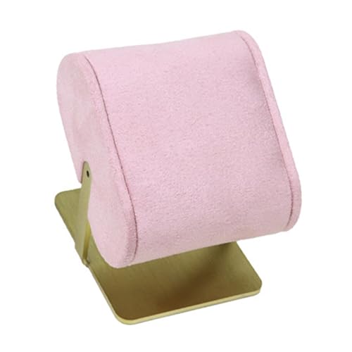 Baoblaze Moderner Uhrenhalterständer, Schmuck-Organizer, Schmuckständer für Herren, stilvolle Metall-Schmuckpräsentationsstütze für Schmuck-Requisiten, Rosa von Baoblaze