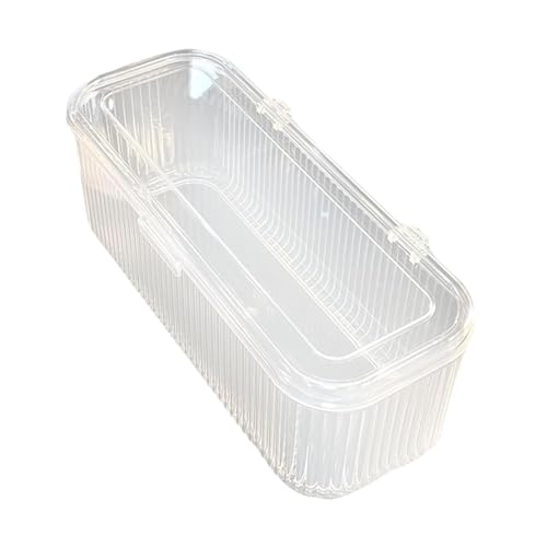 Baoblaze Nagelkunstspeicherbox, Acryl Organizer mit Deckel, Kosmetikkoffer, staubdichtem Kapazität klarer kompakter bequemer Behälter von Baoblaze