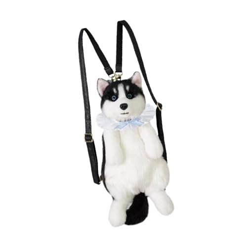 Baoblaze Niedlicher Rucksack in Welpenform, abnehmbare, verstellbare Schultergurte für Kinder und Erwachsene, Blauer Schal von Baoblaze