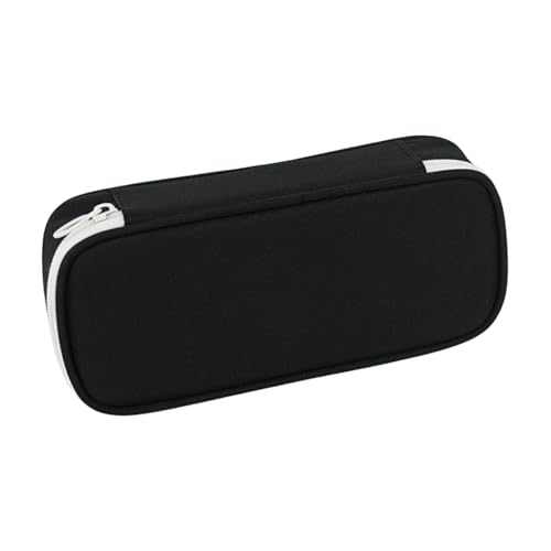 Baoblaze Oxford Bleistiftkoffer, Stiftbeutel Stationerie Großkapazitätshalter Box Organisator Stifte Beutel für Kinder Make -up Pinsel Jungen Jungen Mädchen, Schwarz von Baoblaze