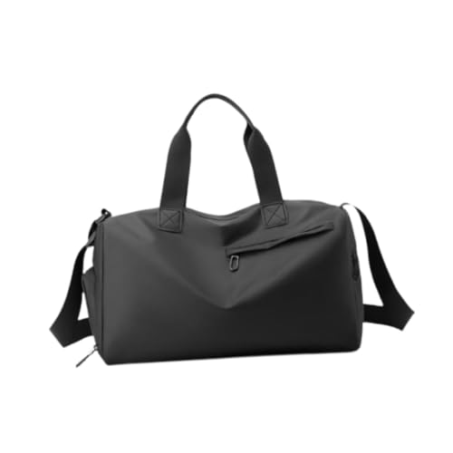 Baoblaze Reisetasche mit Nassfach Fitnesstasche Kleidertragetasche Businesstasche, Schwarz von Baoblaze